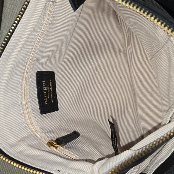 Margot Black Leather Crossbody Shoulder Bag Purse Handbag - Picture 11 of 12